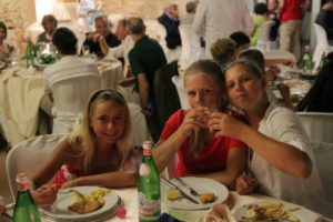 Party для участников турнира и их тренеров. Porto San Giorgio, Italy 2012